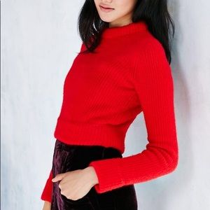 UNIF x UO Roll Neck Cropped Sweater